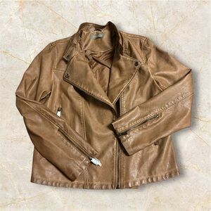 Bagatelle Light Brown Faux Leather Jacket